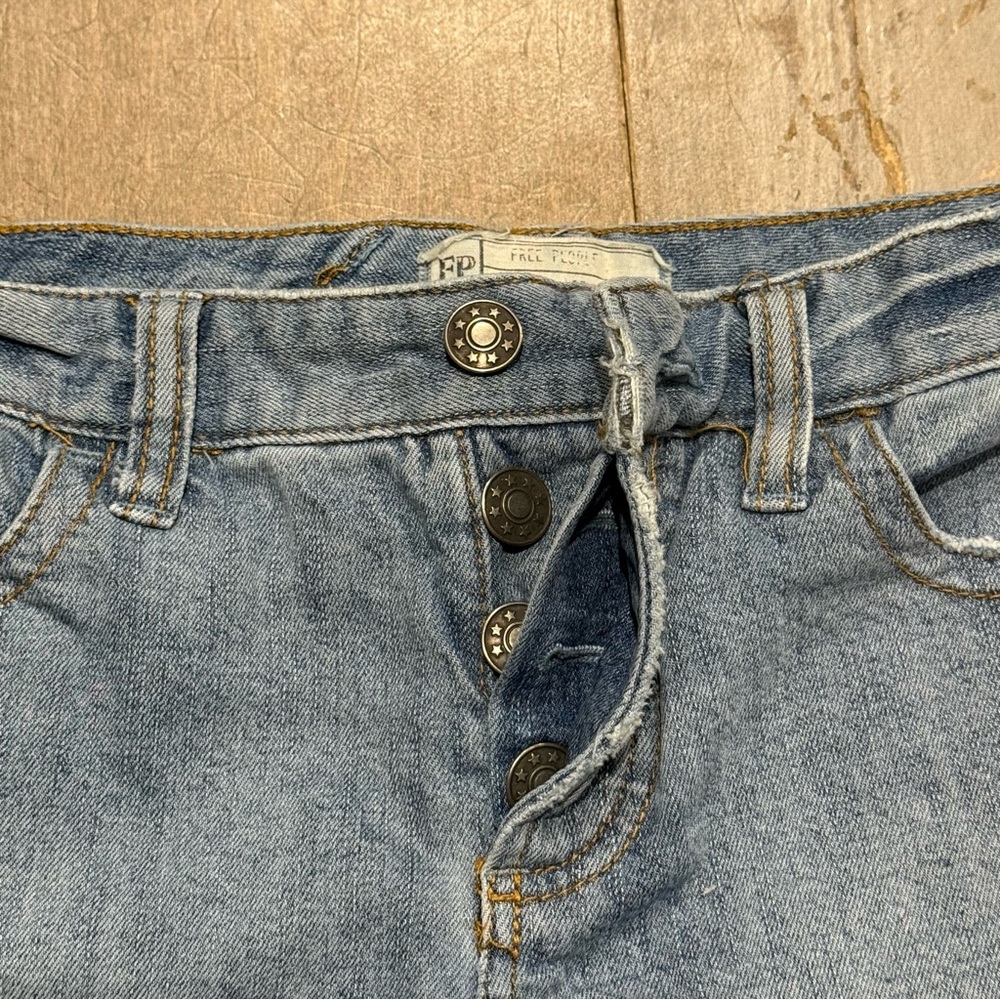 Free People Patchwork Skinny Jeans - Picture 2 of 4